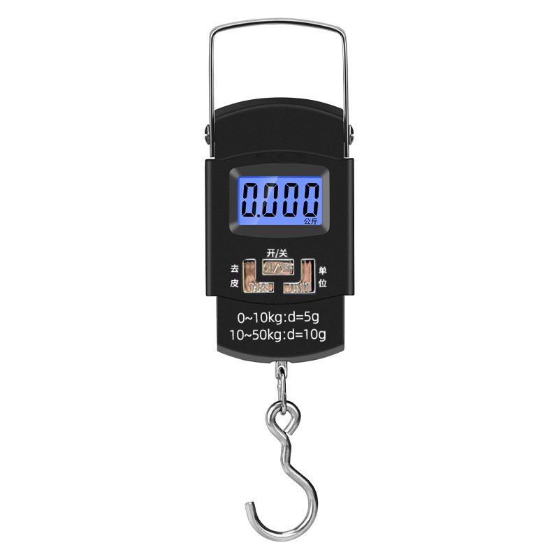 A08 portable electronic scale gram scale precision electronic scale for selling vegetables portable scale small spring hook luggage scale