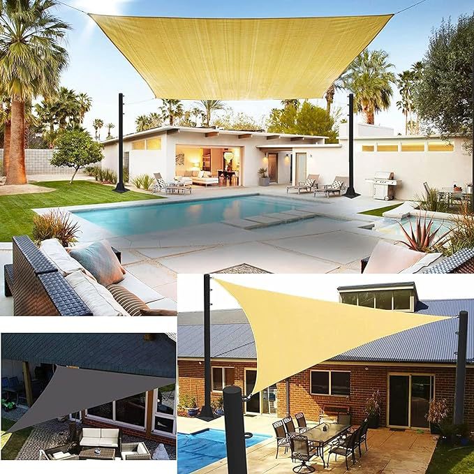 Aile Terrace Sunshade Sail Garden Light Separates Light Rod 3m Hook Saving Volume Villa Rod Separates Rod