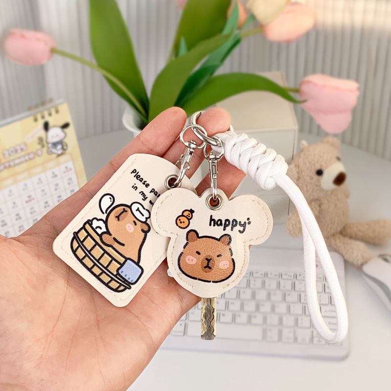 Protective Case for Emma Yadi Cartoon Electric Car Key Battery Car Remote Control NFC Access Card Protective Leather Case