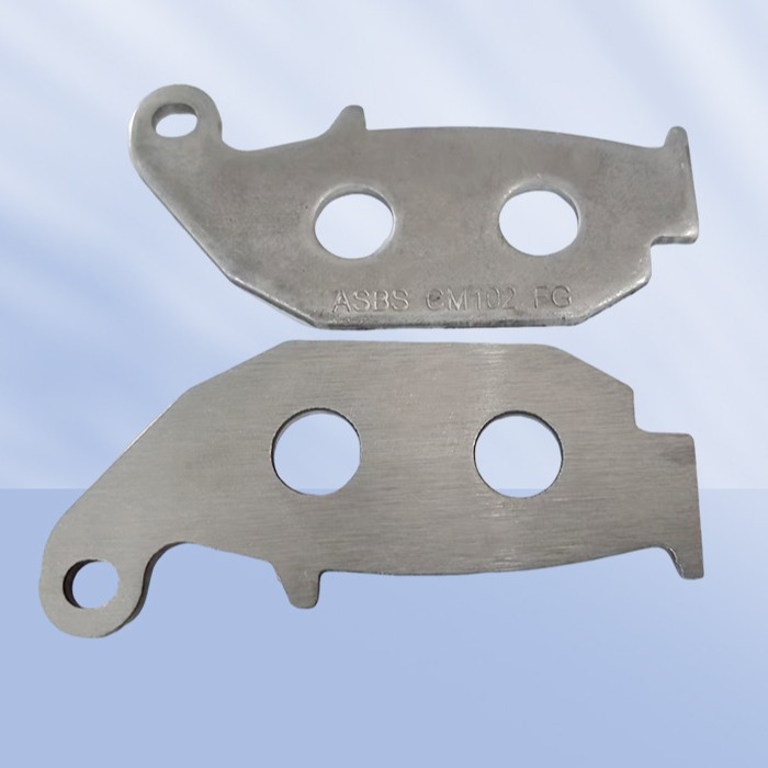 Car Brake Pads with Steel Backing, High-Strength Brake Pads with Steel Backing, Steel Backing Hardware Stamping Car Accessories with Steel Backing