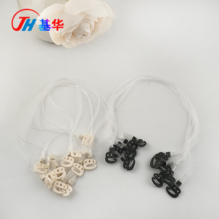 Крючок для парика из рыболовной лески, невидимый, бесшовный, натуральные длинные кудрявые волосы, регулируемая длина, аксессуары для париков DIY