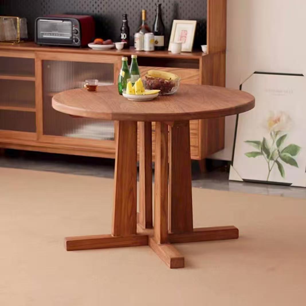 Столы и стулья для ресторанов, коммерческие кафе, американский ретро стиль, маленькие круглые столы из массива дерева, для фаст-фудов, лапшичных и чайных магазинов