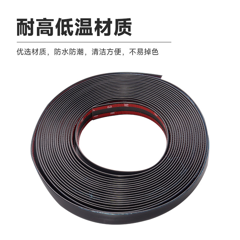 Car Interior Decorative Strips Pvc Adhesive Anti-Collision, Moisture-Proof, and Scratch-Resistant Strips Door Decoration Electroplated Bright Strips Cross-Border Exclusive Supply