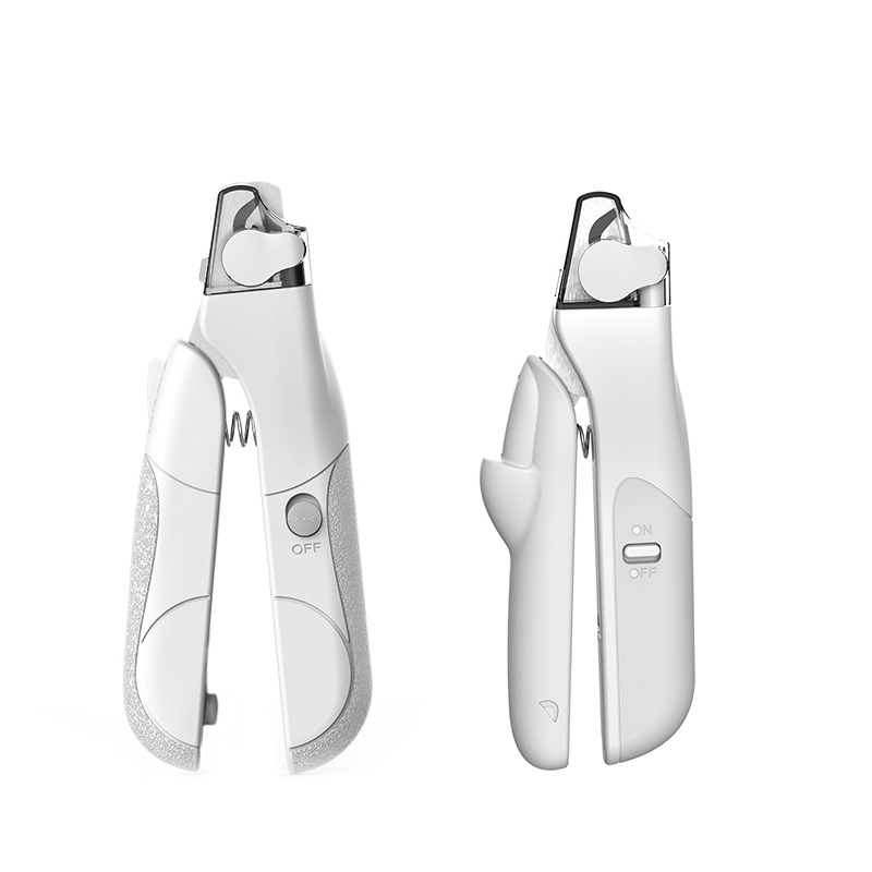 Cross-Border Popular Cat Nail Clippers with Light, Pet Nail Clippers That Can Illuminate the Blood Line, Nail Fragments Storage Cover, Cat Nail Clippers