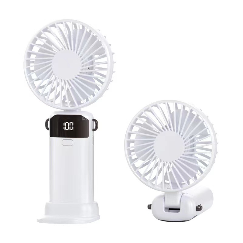 New Cross-Border Handheld Small Fan, Portable Foldable Neck-Hanging Desktop Aromatherapy Stand USB Small Fan Wholesale
