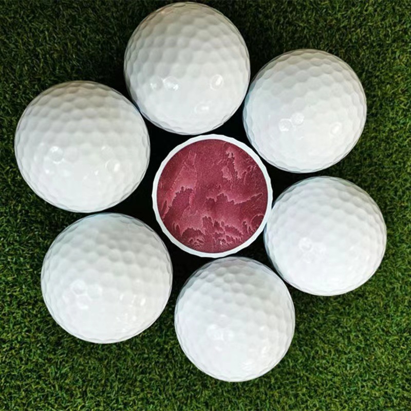 Factory Direct hair golf color double layer practice ball gift ball luminous ball golf balls