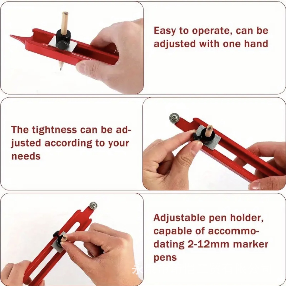 Contour Shape Taker Woodworking Tile Special-Shaped Shape Irregular Marking Contour Ruler Arc Line Drawing Artifact Scriber