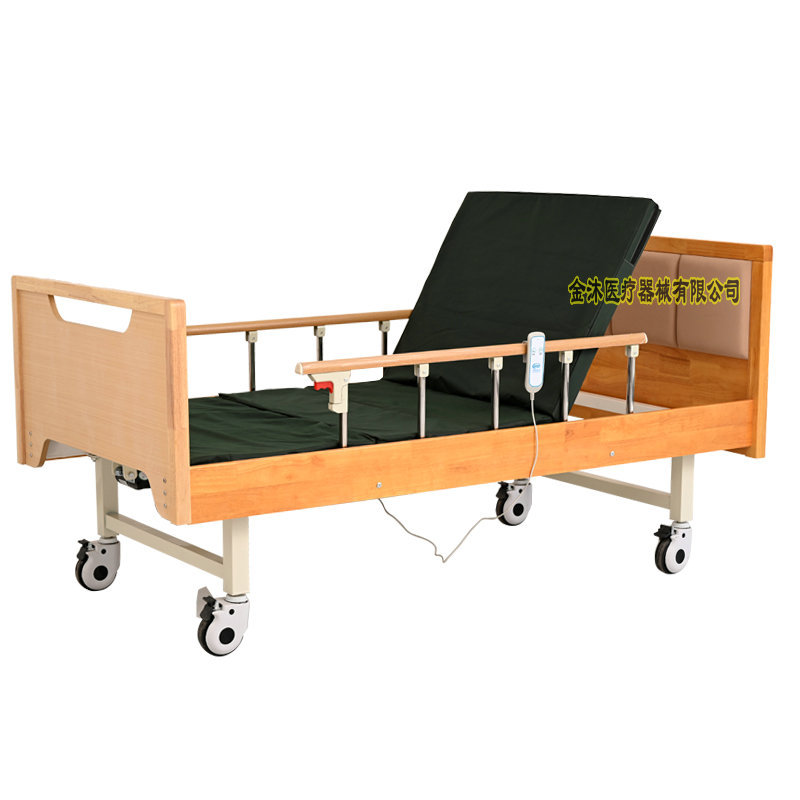Manual Care Beds for Nursing Institutions, Electric Wholesale Wooden Nursing Beds for Nursing Homes, Multifunctional for Elderly Care Facilities