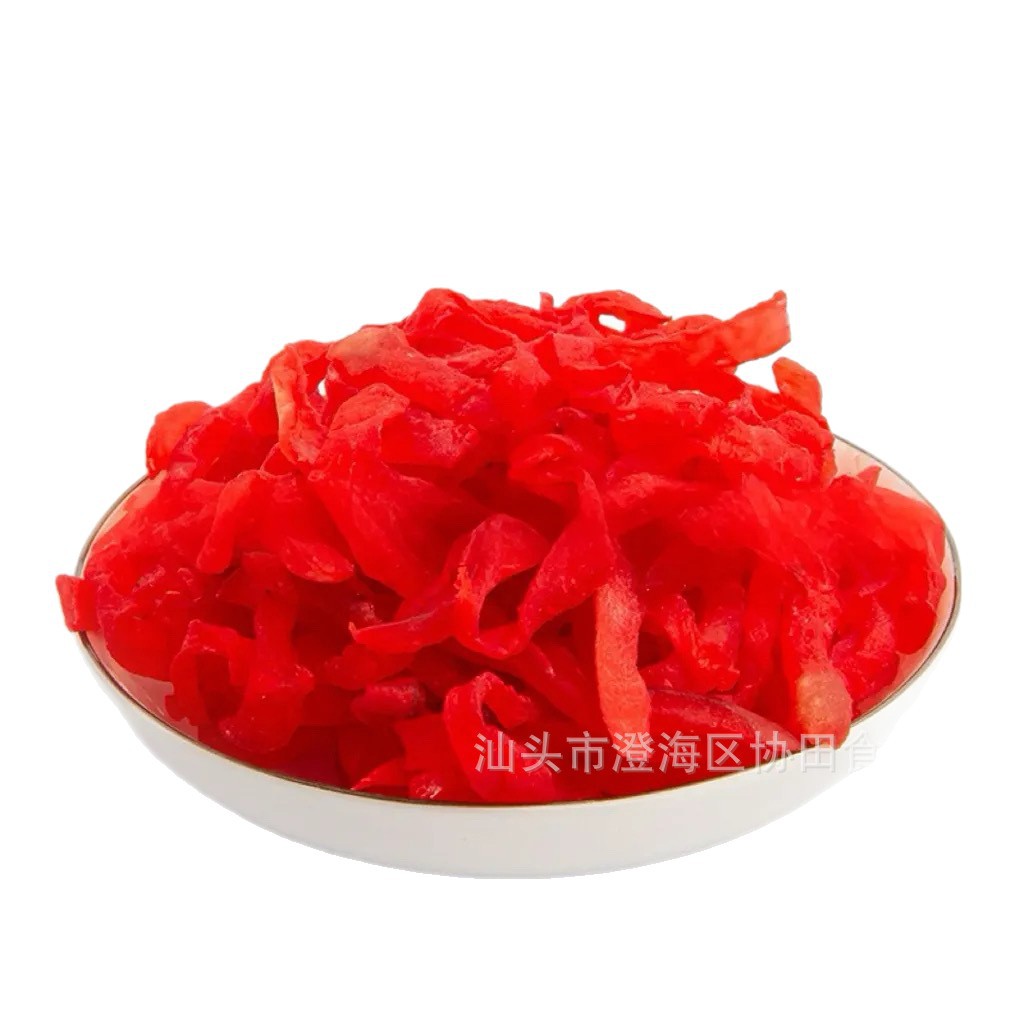 Manufacturer Wholesale Red Papaya Shreds, Dried Fig Shreds, Bulk Export Candied Fruits, Red Papaya Shreds