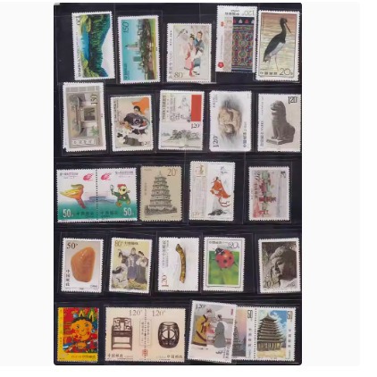 100 New Chinese Stamps, Non-Duplicate, Brand New Set, Fidelity, Free Shipping, Take 5 Copies and Send 500 Different Ones