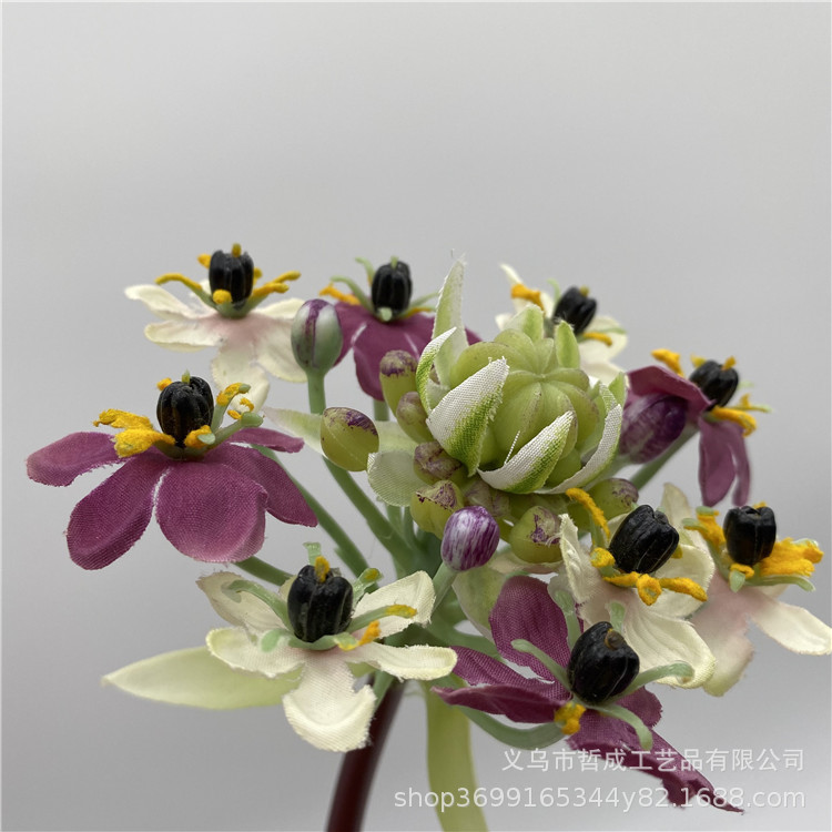 Artificial heart of Bethlehem velvet fake flower interior decoration home decoration shooting props European style living room bouquet