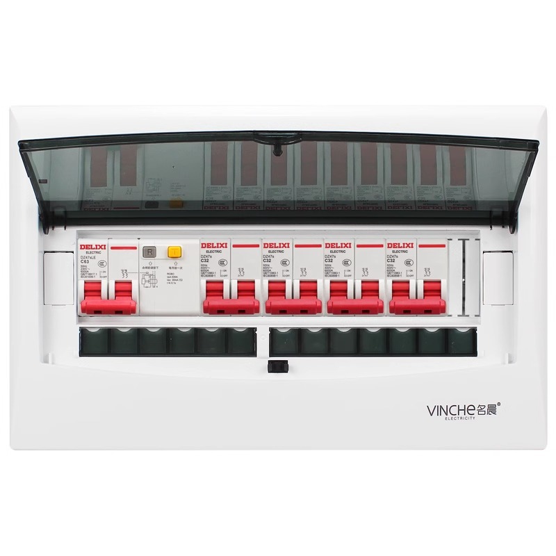 Lighting Strong Current Box Complete Set of Distribution Box Surface Mounted Concealed Household Leakage Protector with Air Switch with Weak Current Box