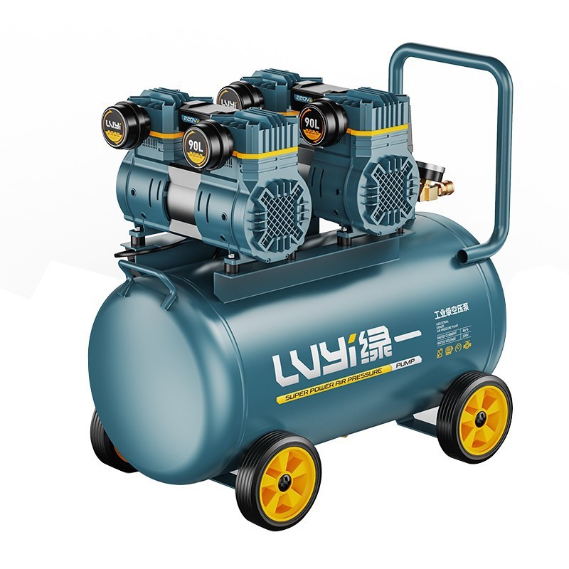 Oil-Free Air Compressor Silent Air Pump Industrial Grade Air Compressor Small 220V Portable Woodworking High-Pressure Air Pump