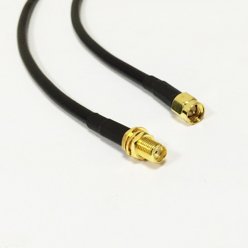 Sma Female to Sma Male Plug Rg223/U Dual Network Silver-Plated Rf Extension Signal Cable