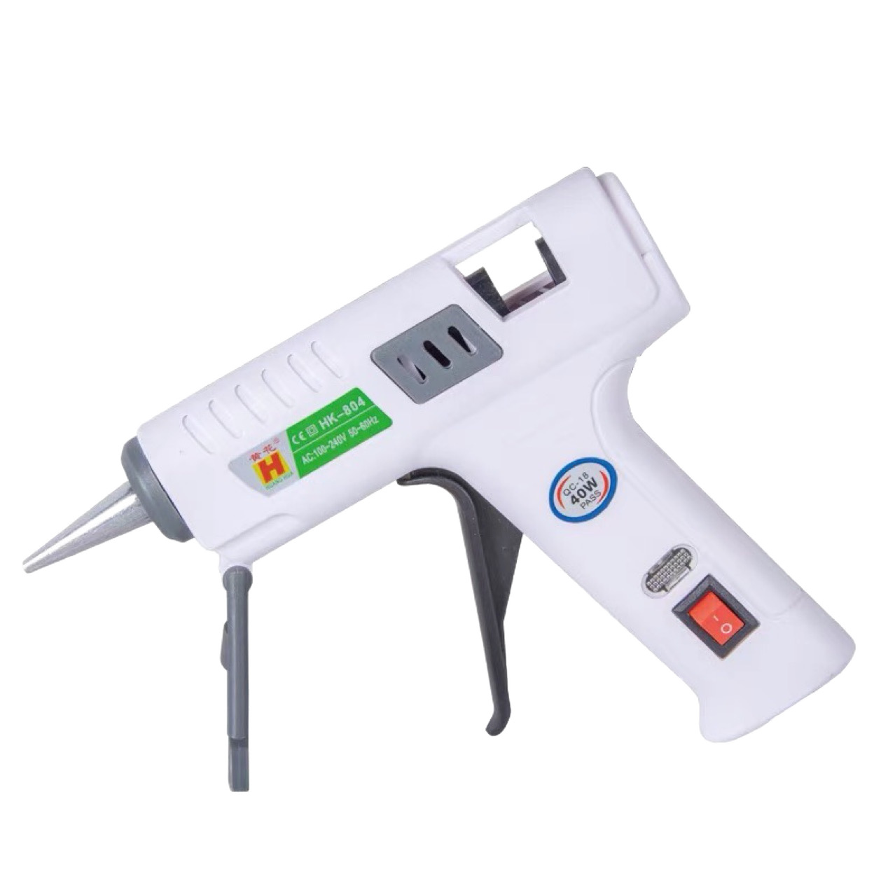 Saide 40W Small Glue Gun Yellow Flower Hk-804 7mm Glue Stick Hot Melt Glue Gun Electric Glue Gun Wholesale