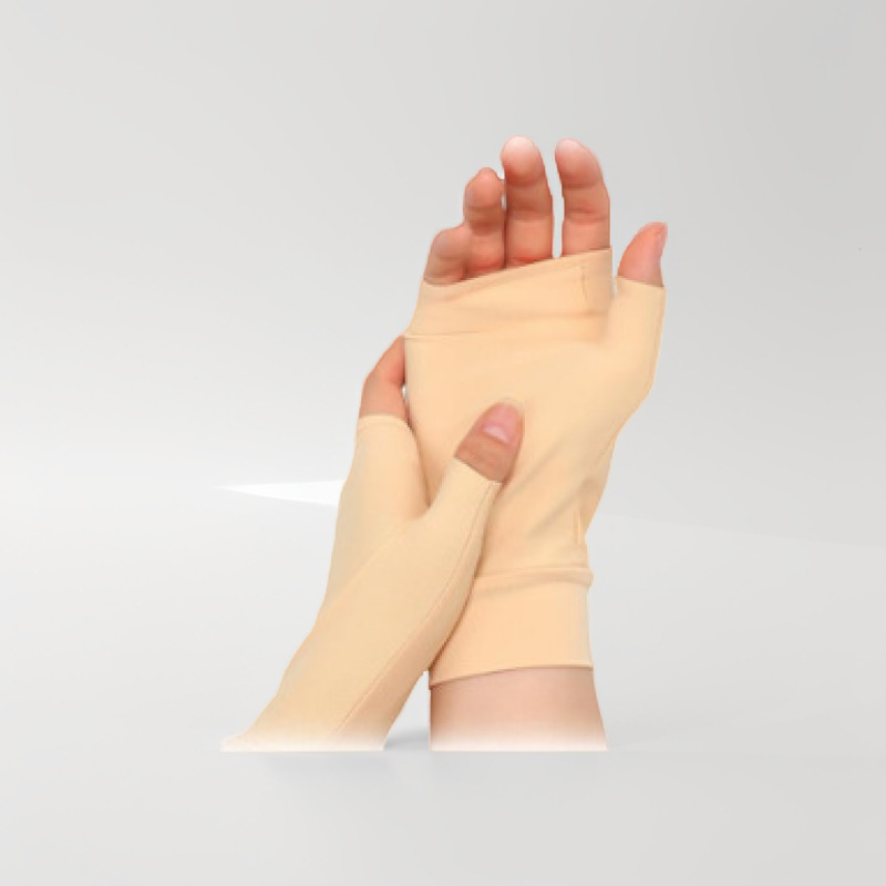 Перчатки без пальцев из ледяного шелка для маникюра, высокоэластичные, в клетку, для горных походов и сбора чая, для commuting