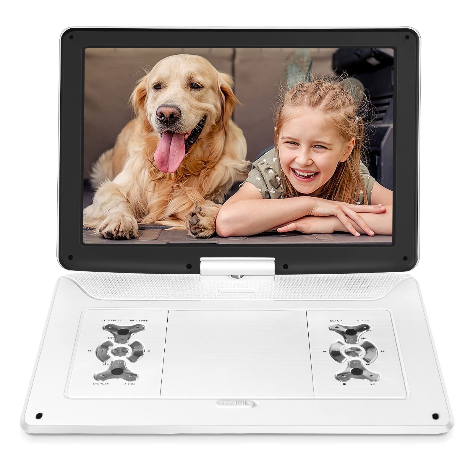 English large screen 22 inch HD mobile portable DVD player CD player portable dvd player