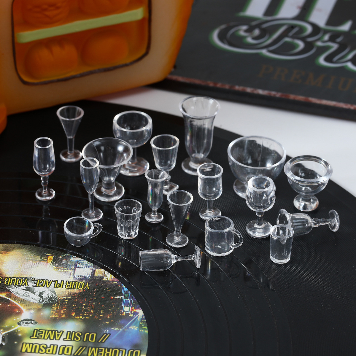 Миниатюрные блюда, бокалы для красного вина, стаканы для сока, обеденные тарелки, аксессуары для контейнеров, DIY игрушки с едой, мини посуда для кухни