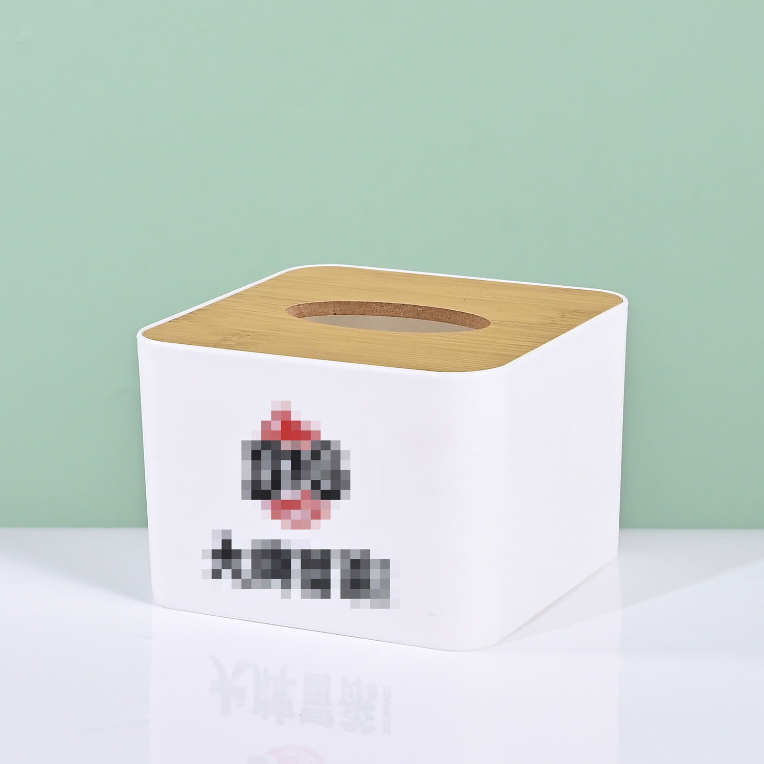 Simple Wooden Cover Tissue Box Customized Restaurant Real Estate Hotel Corporate Gift Publicity Advertising Printing Logo Paper Box