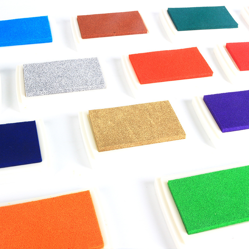 Cross-Border Children's Ink Pad Finger Painting Kindergarten Painting Graffiti Palm Print Washable Ink Pad Painting Seal Ink Pad