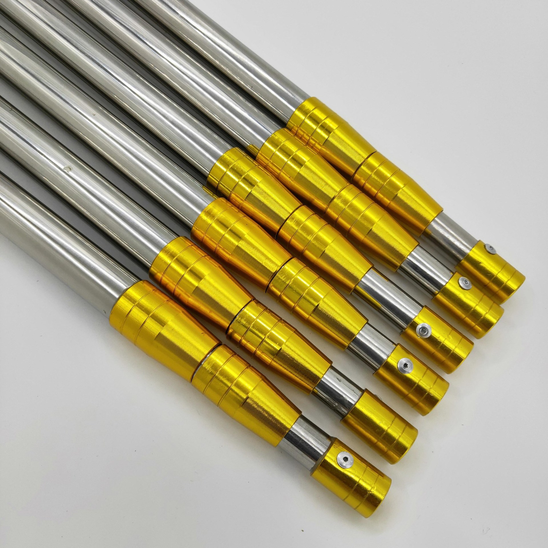 Thickened stainless steel copy net rod fishing copy Rod telescopic positioning fish net pocket fishing gear fishing supplies telescopic rod