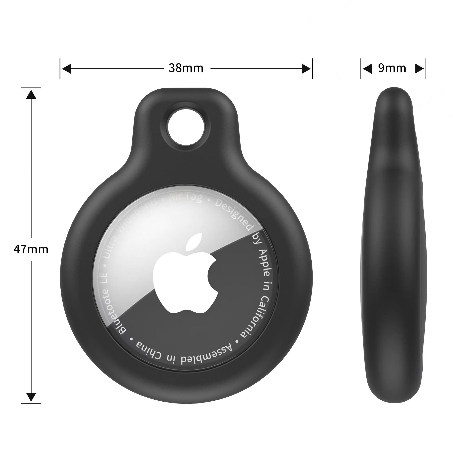 Suitable for Apple Airtag2 Protective Case, Locator Protective Case, Tpu Full-Cover Waterproof Airtag2 Protective Case