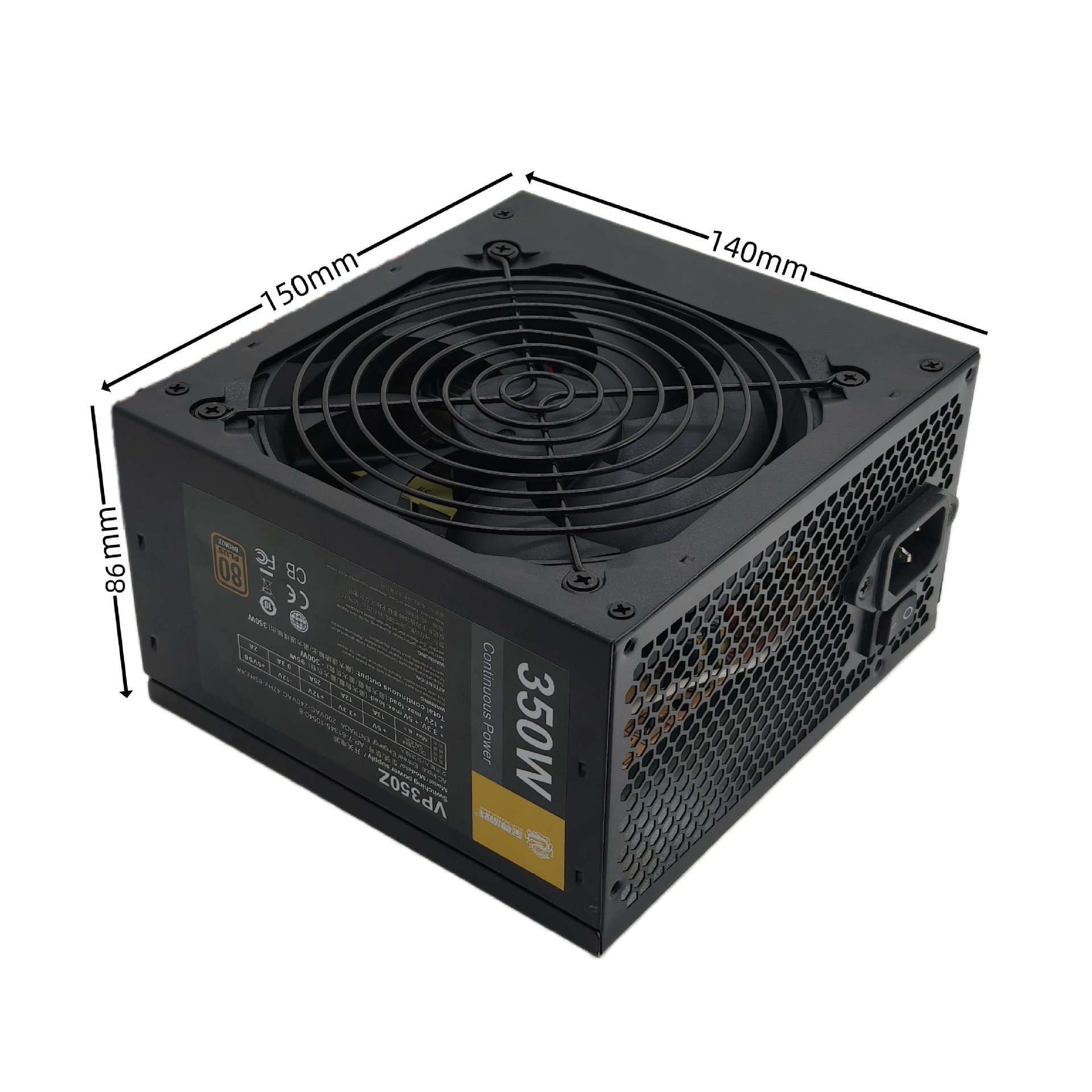 Supreme Gaming Intelligent Silent Rated 350W Computer Power Supply Desktop Pc Case Computer Power Supply