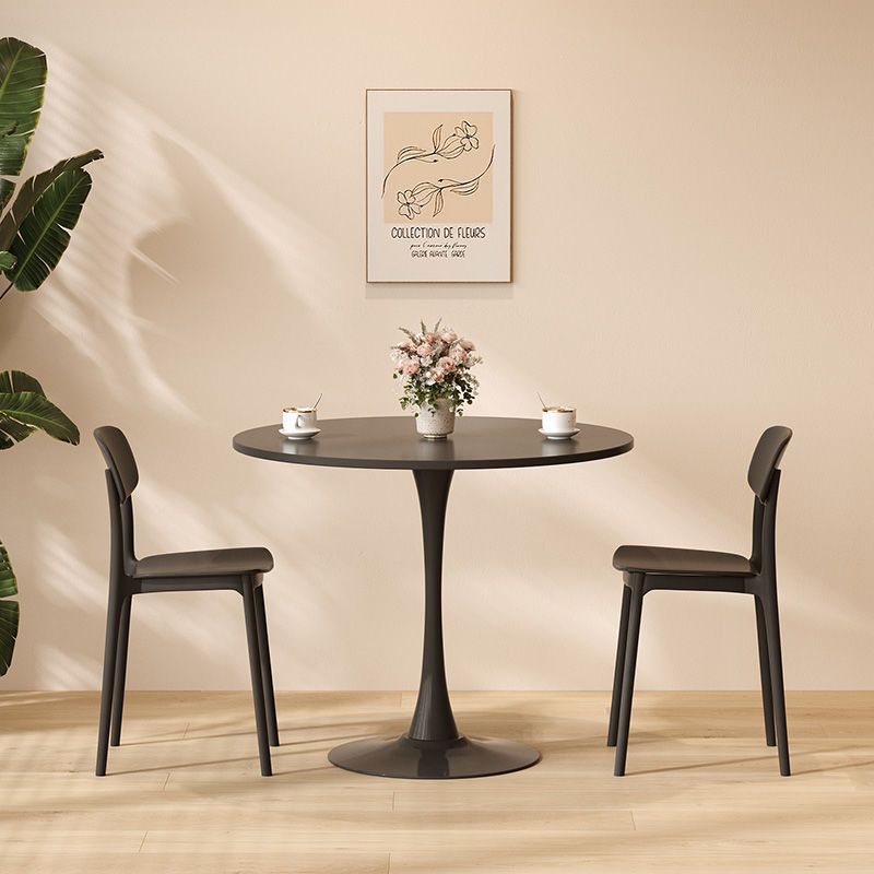 Круглый стол и стулья в скандинавском стиле для молочного чая, белый тюльпан, комбинация для кафе, небольшой переговорный стол, обеденный стол