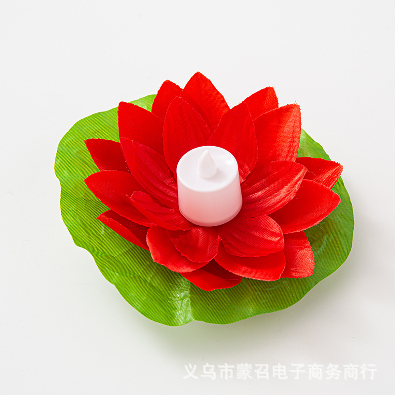 Wishing Lotus Lantern Led Digital Candle Drifting River Lantern Scenic Spot Decorative Lotus Lantern Spot Factory Direct Sale