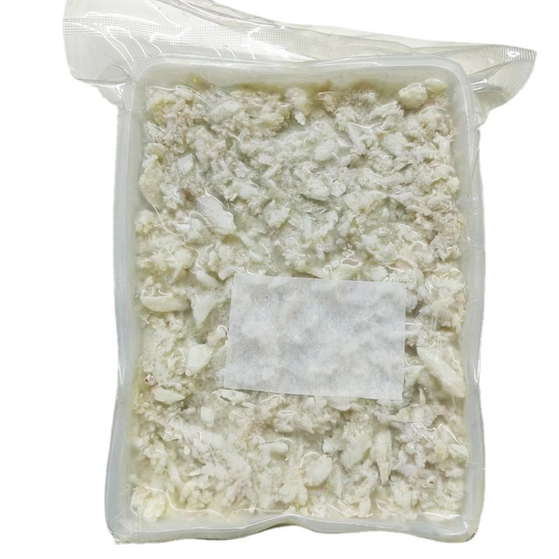 Fresh Crab Meat in a Box, Low-Fat Crab Meat, Large White Meat, Uniform Grade, Pure Shredded Seafood Ingredient, Commercial Frozen Crab Meat Selection