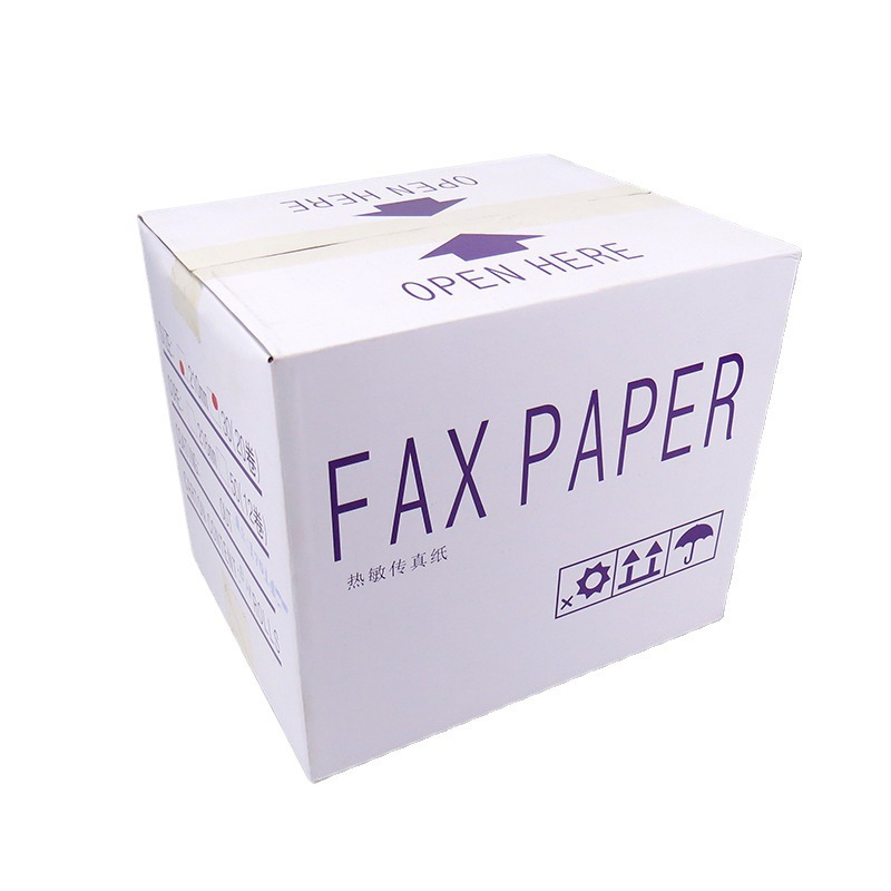 Fax Paper Thermal Paper Universal 210X30 Thermal Fax Machine Paper 20 Rolls Full Box Printing Paper Record Paper Cashier Paper