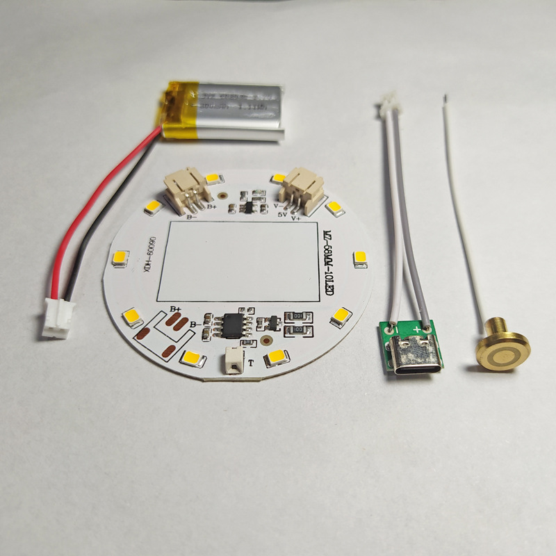 Photo Frame night light single two-color touch charging dimming control panel light painting circuit board light shadow wood carving light kit