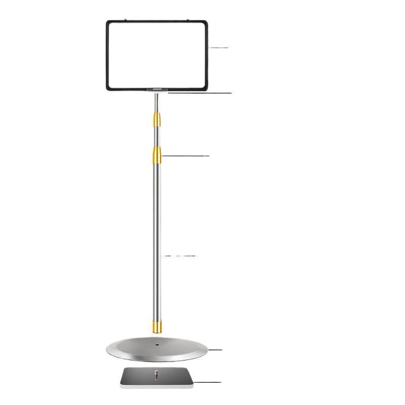 Warehouse Signage Floor-Standing Display Sign Vertical Sign Stainless Steel Water Sign Stand