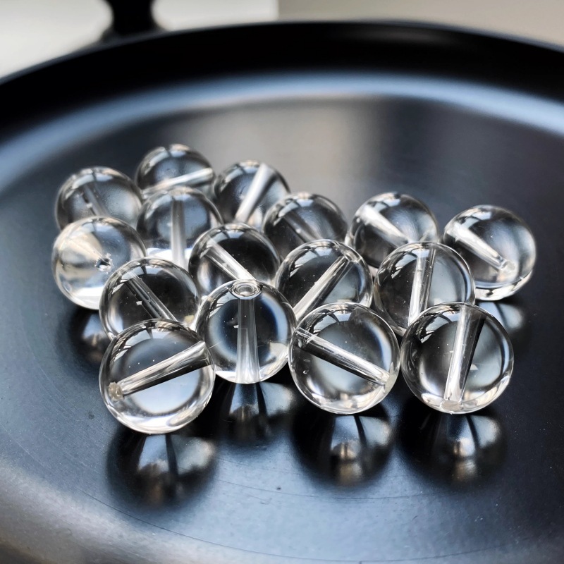 Collectible Grade Brazilian Raw Ore Natural White Crystal Scattered Beads Single Bead DIY Woven Handstring Necklace Beads