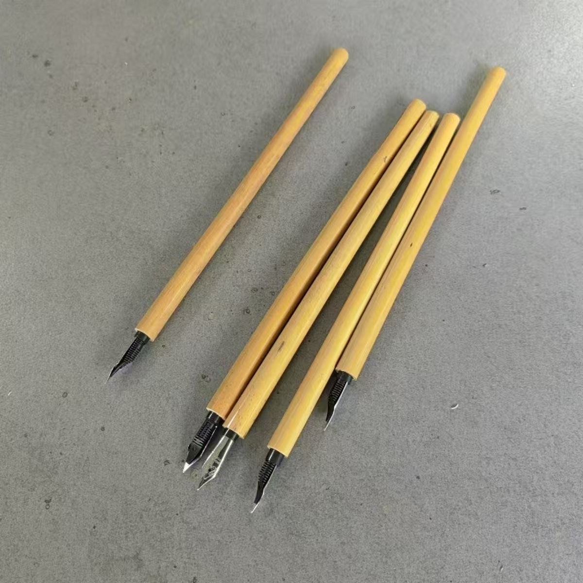 Dip Pen Bamboo Pen Holder Retro Art Ultra-Fine Outline Learning Art Painting Writing High-Value Gift Set