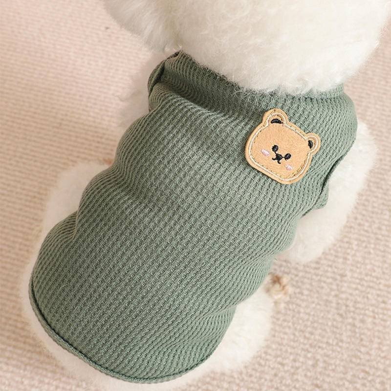 Cat Clothes Anti-lint Dog Vest Teddy Cat Thin Kitten Summer Blue Cat Super Soft Pet Clothes
