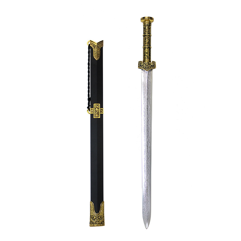 45cm Qin Wang Sword Alloy Ancient Sword Weapon Qin Shihuang Sword Yue Wang Sword Ruyi Sword Metal Famous Sword Model Ornament