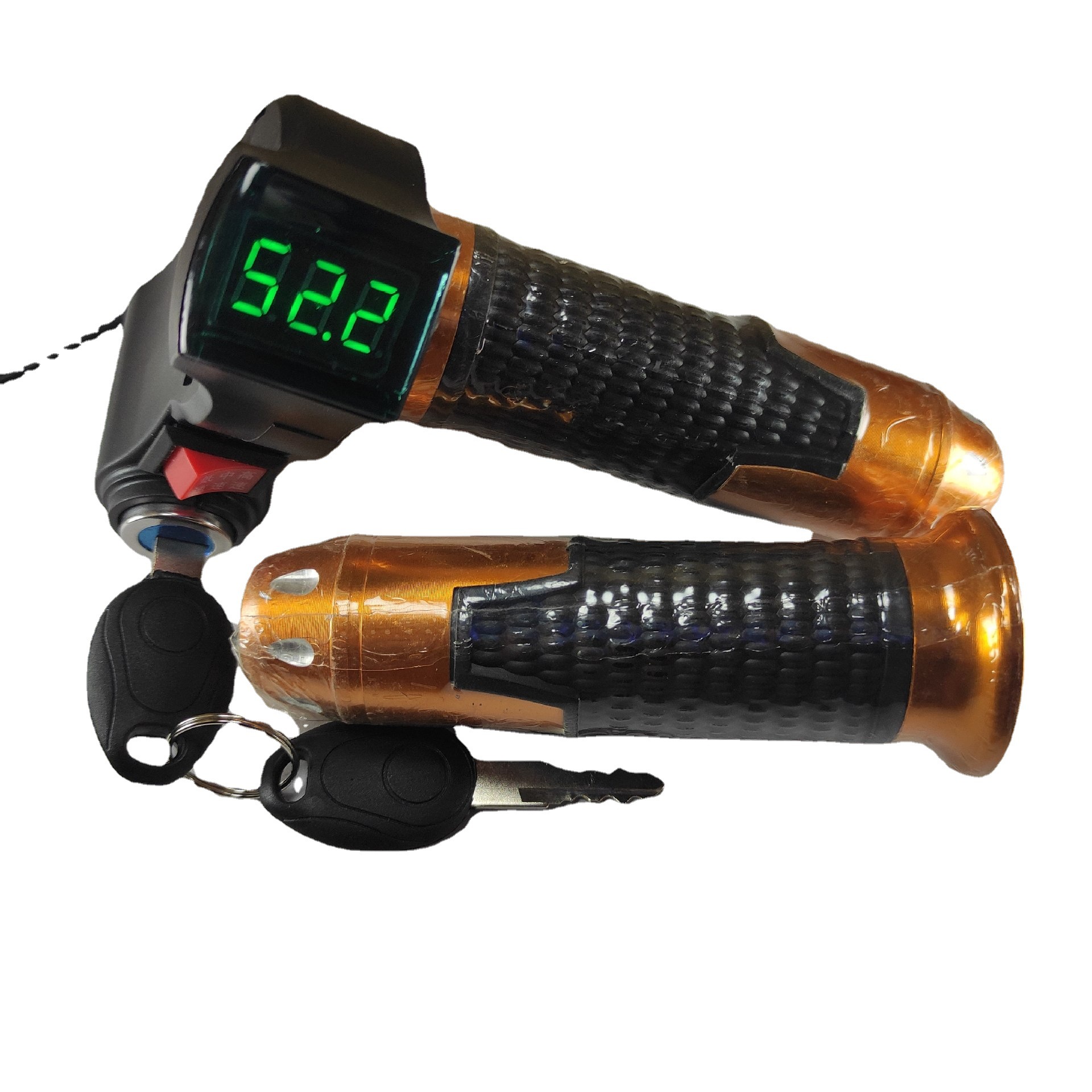 Green screen rice grain Lock + three-speed electric car turn handle electric car accessories speed control handle throttle handle