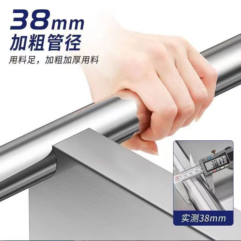 Shelves Extra Thick Stainless Steel Storage Racks Supermarket Home Balcony Storage Kitchen Storage Racks Multi-Layer Warehouse Racks