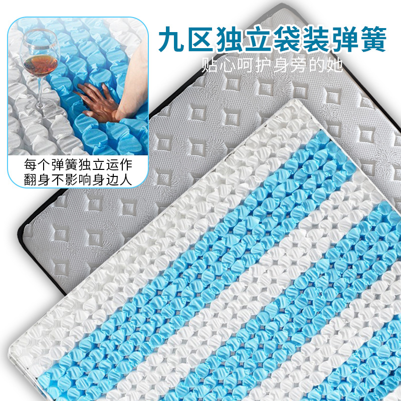 Simmons Latex Mattress Hotel Homestay Home Rental Hard Coconut Independent Spring Mattress Wholesale Guangzhou Factory