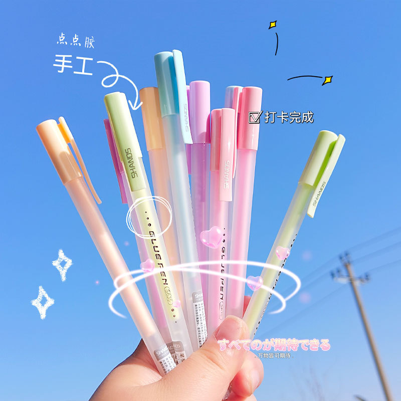 A generation of hand account point glue pen hand account sticker special quick-drying pen-shaped glue pen manual large capacity glue