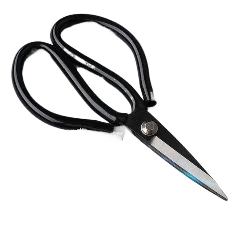 German Stainless Steel Large Scissors Household Kitchen Knife King Multifunctional Scissors Black Pointed Paper Cutting Tailor's Special Sharp