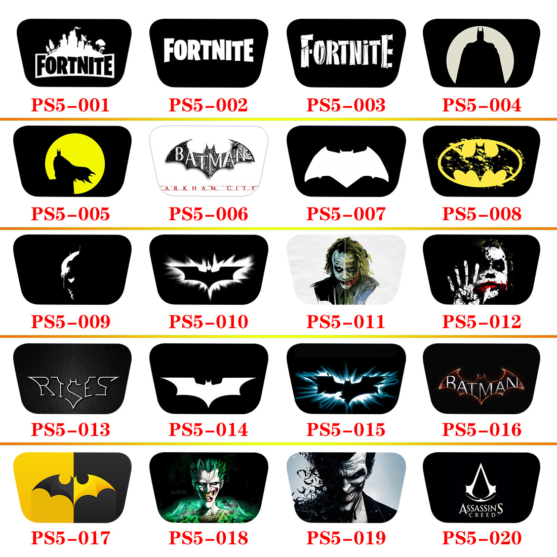 PS5 Handle Touch Film Board Pain Sticker PS5slim Sticker PS4 Batman Spider-Man Kloomi Sanrio Hakuyin