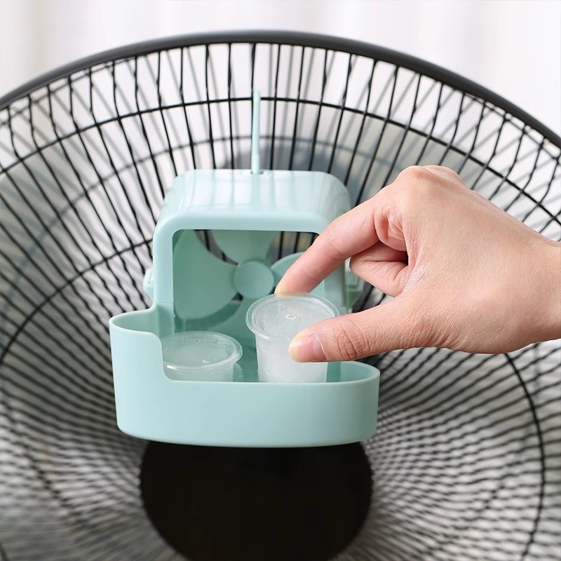 Electric Fan Cooling Artifact with Water to Release Ice Cube Box Humidification and Refrigeration Household Fan Automatic Cooling and Rapid Cooling