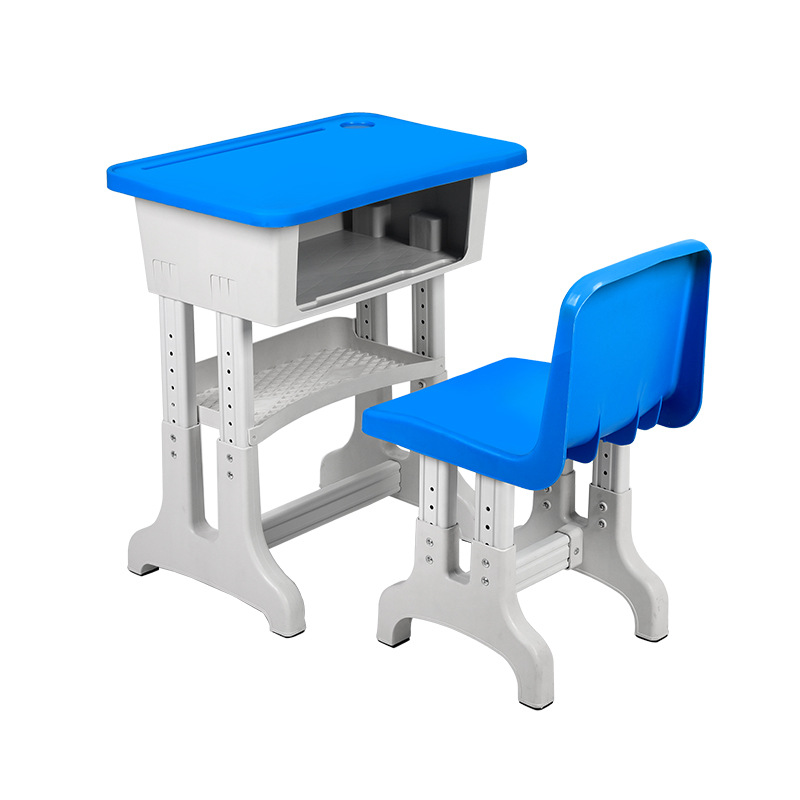 Factory direct supply lifting plastic steel School students children desks and chairs training tutorial desks and chairs learning desks wholesale