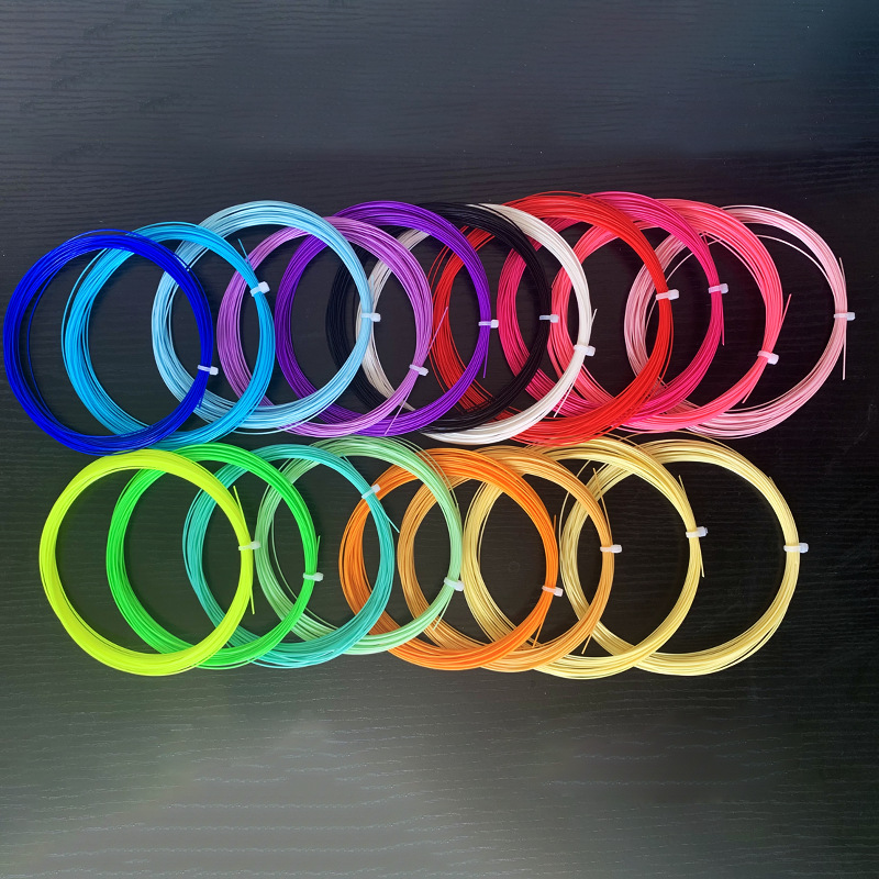 Customizable Wholesale Badminton String for Factory Use, Durable Badminton Racket String, High Elasticity Training Racket String, High Elasticity and Wear Resistance