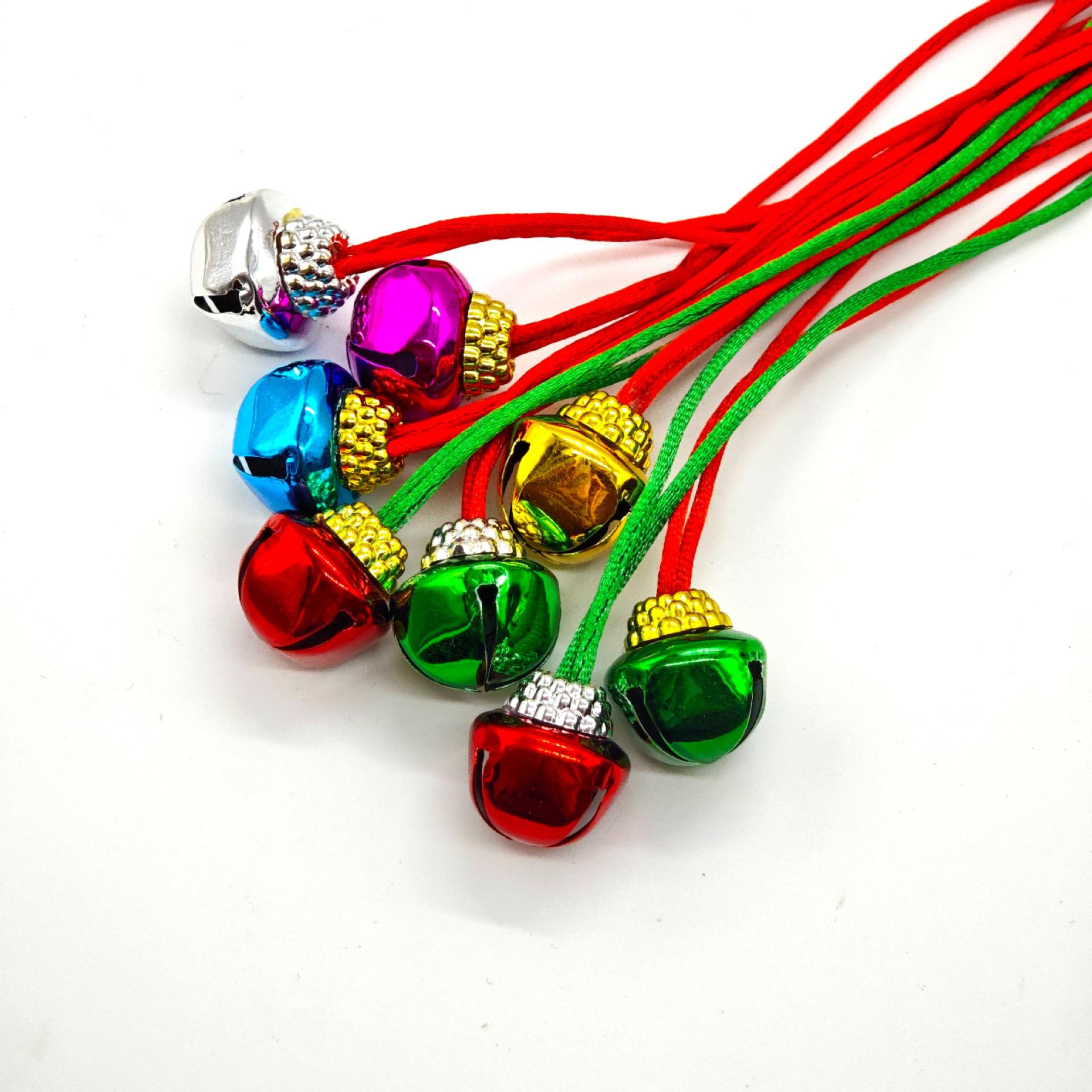Цветное ожерелье с колокольчиком для детей: рождественское украшение, оптовая продажа