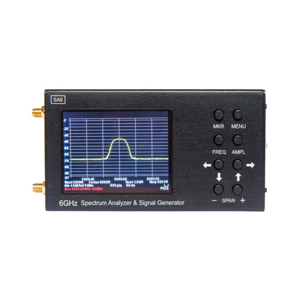 Sa6 High-Performance Portable Spectrum Analyzer for High-Frequency Signal Detection, Performs On-Site Hf Analysis to Find Amplitude and Frequency