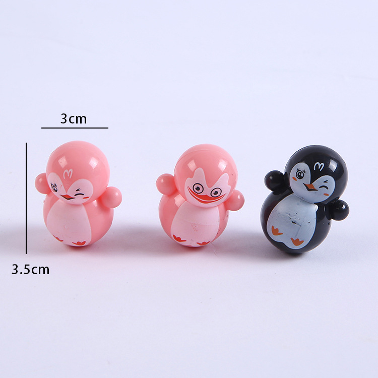 TikTok Explosions Cartoon Mini Tumbler Penguin Children's Educational Mini Gift Casual Nostalgia Small Toys Wholesale
