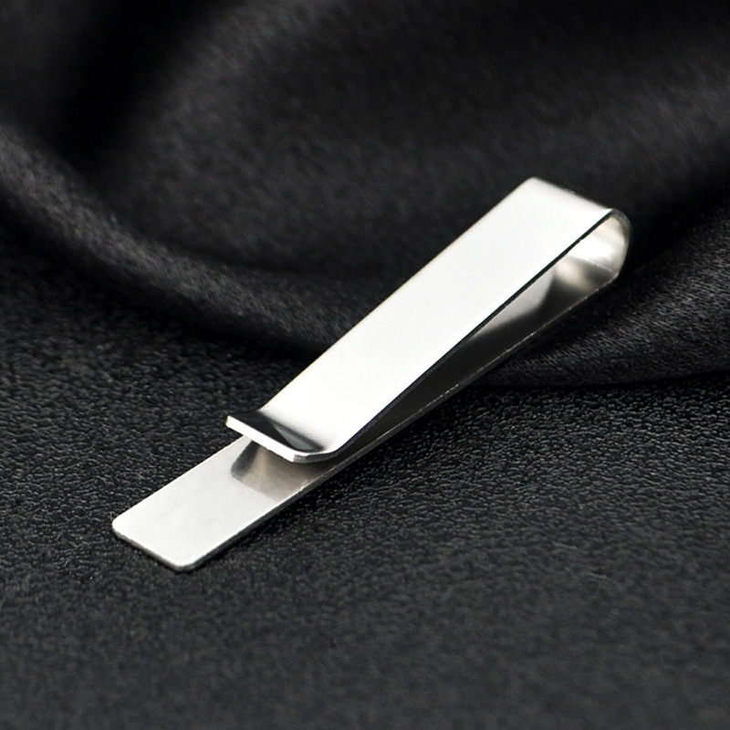 Tie clip Yiwu factory supply cross-border hot gold and silver suit business men's simple tie clip